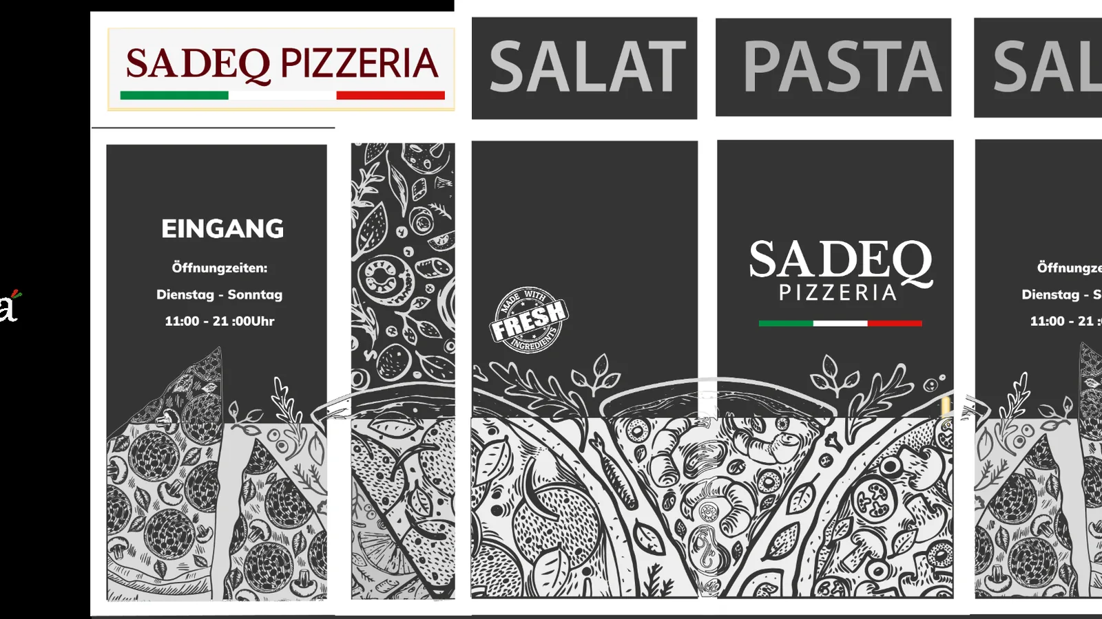 Sadeq Pizzeria – Referenzprojekt von WilMa Design